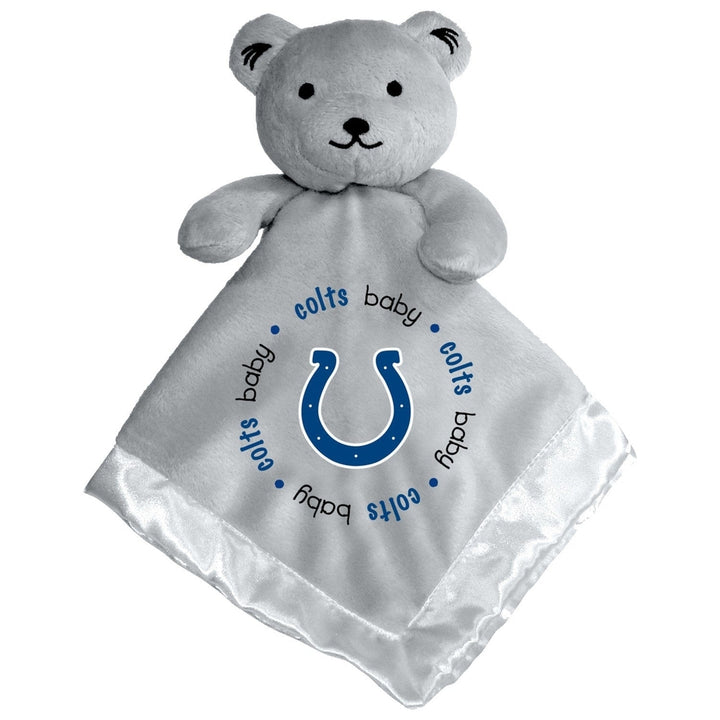 Indianapolis Colts Security Bear Gray Soft Plush 14x14 Baby Fanatics Buddy Image 1