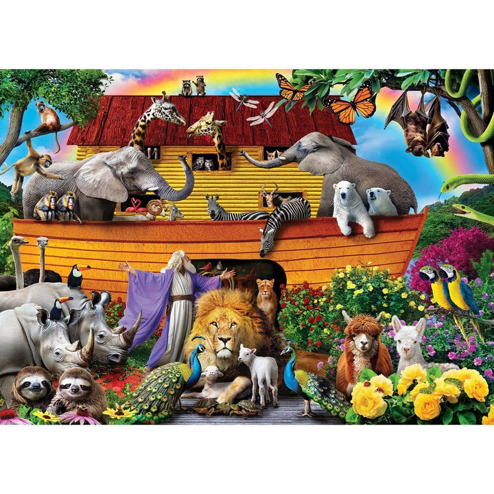 Noahs Ark Adventures 1000 Piece Jigsaw Puzzle Colorful Fun Family Activity Image 2