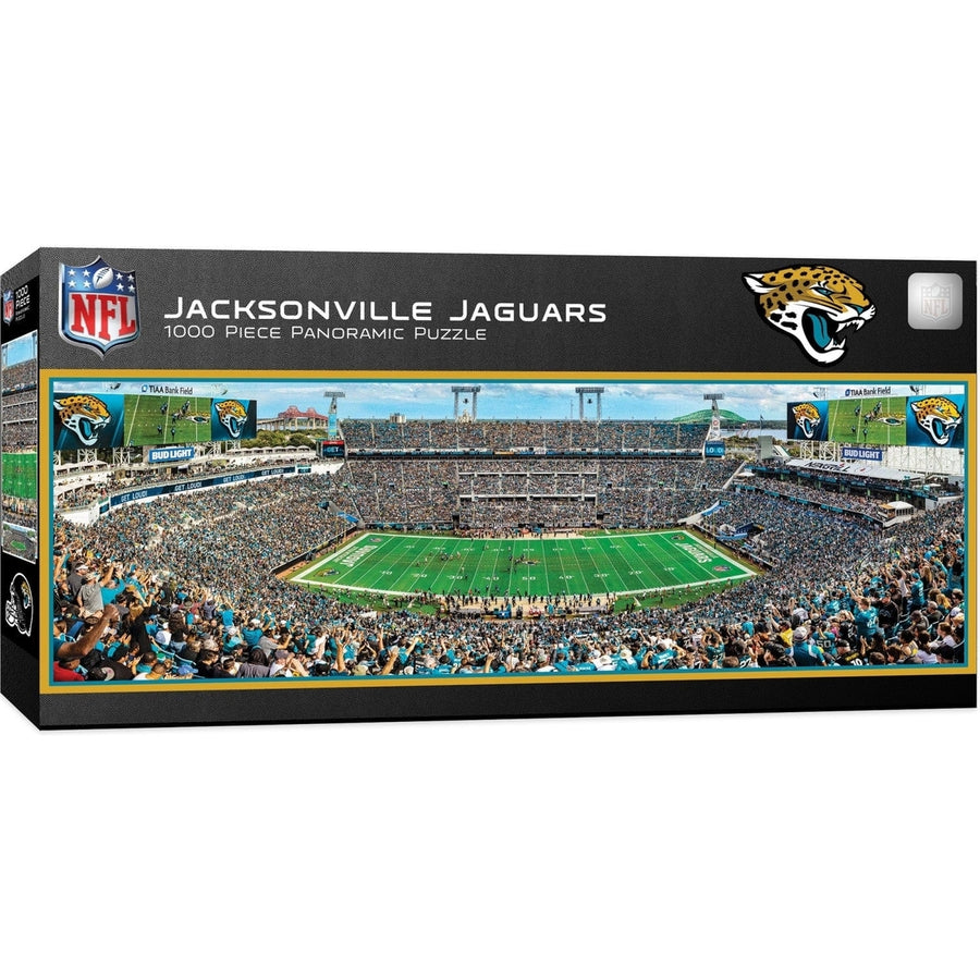 Jacksonville Jaguars 1000 Piece Jigsaw Puzzle Stadium Panoramic 13x39 Eco-Friendly Image 1