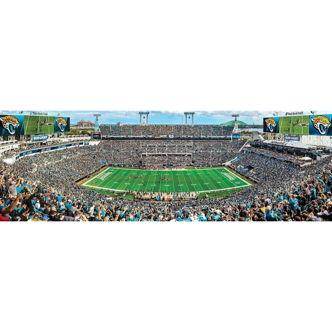 Jacksonville Jaguars 1000 Piece Jigsaw Puzzle Stadium Panoramic 13x39 Eco-Friendly Image 2