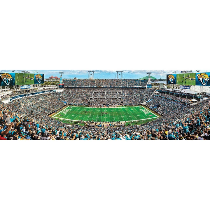 Jacksonville Jaguars 1000 Piece Jigsaw Puzzle Stadium Panoramic 13x39 Eco-Friendly Image 2