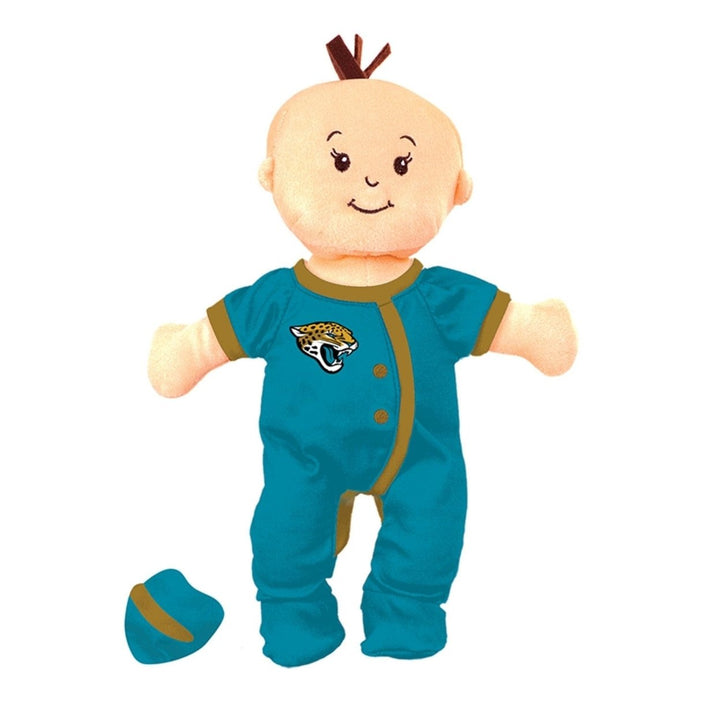 Jacksonville Jaguars 12-Inch Baby Fan Doll Removable Outfit Magnetic Pacifier Image 1