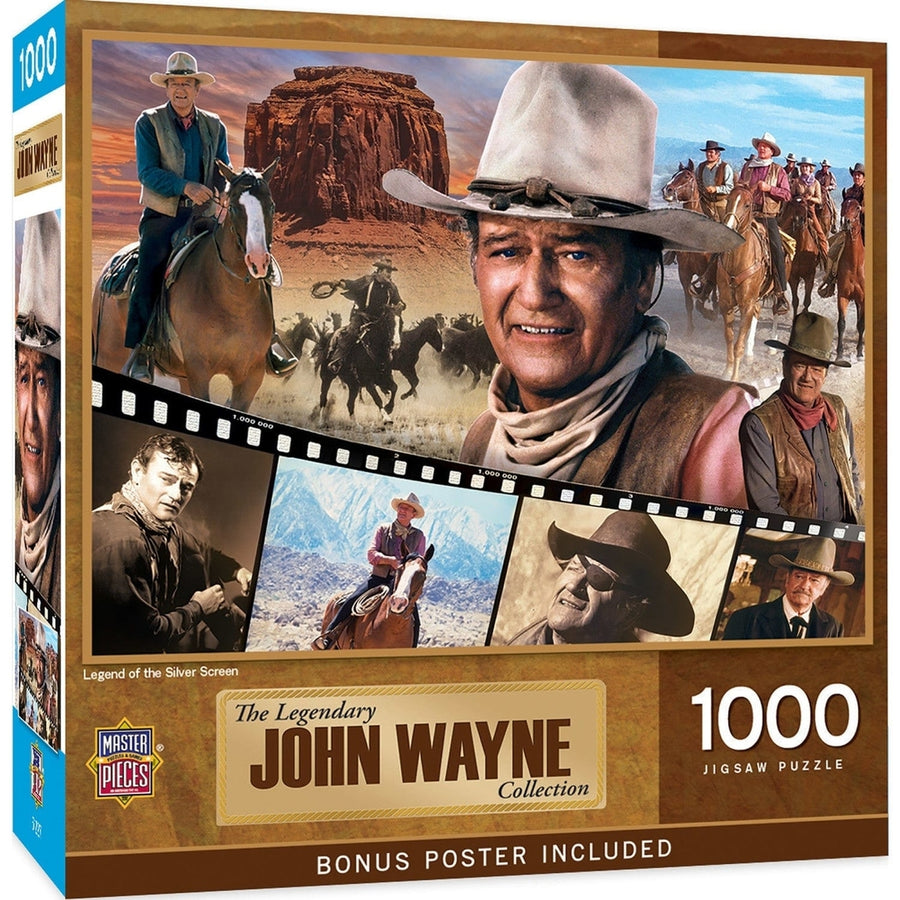 John Wayne 1000 Piece Jigsaw Puzzle The Cowboy Way 19.25x26.75 MasterPieces Image 1