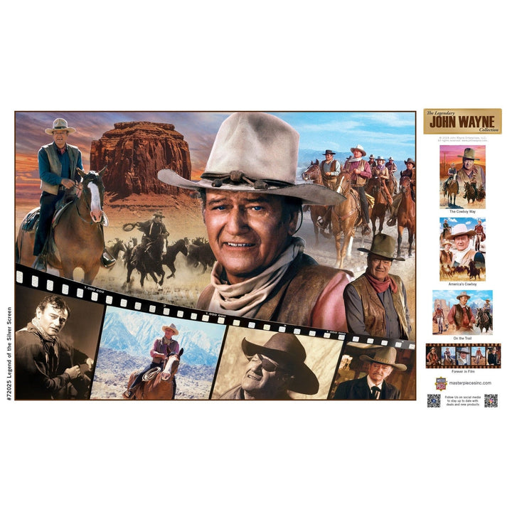 John Wayne 1000 Piece Jigsaw Puzzle The Cowboy Way 19.25x26.75 MasterPieces Image 4