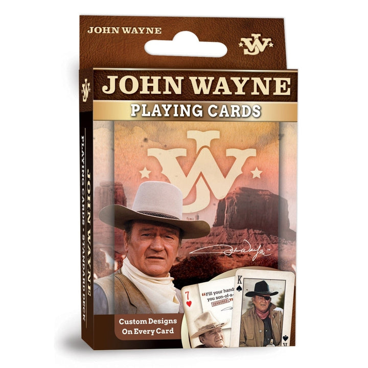 John Wayne Playing Cards 54 Card Deck Classic Quotes Movie Scenes Jokers Image 1