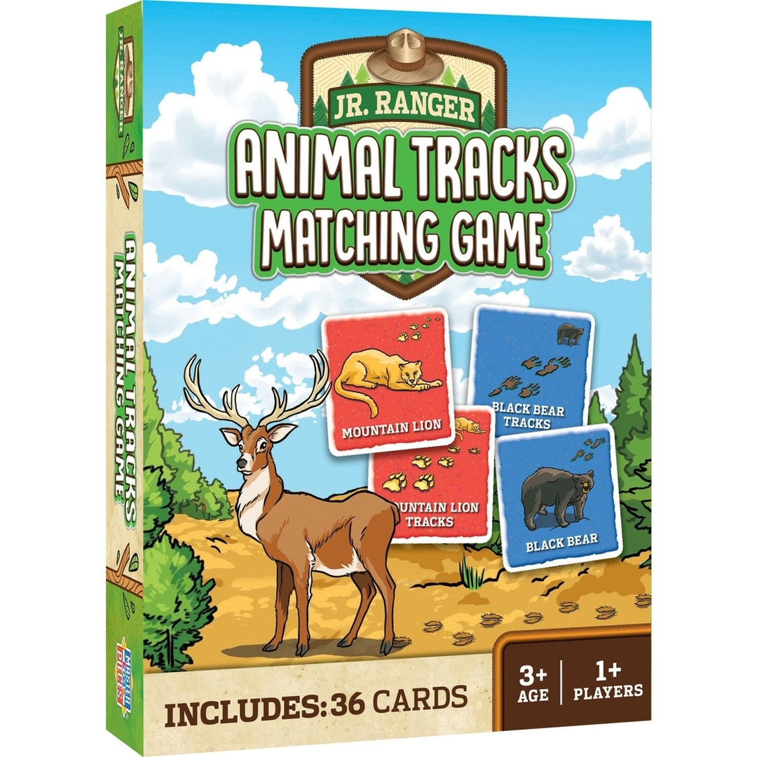 Jr Ranger Animal Tracks Matching Game Family Fun Educational Memory Game Image 1