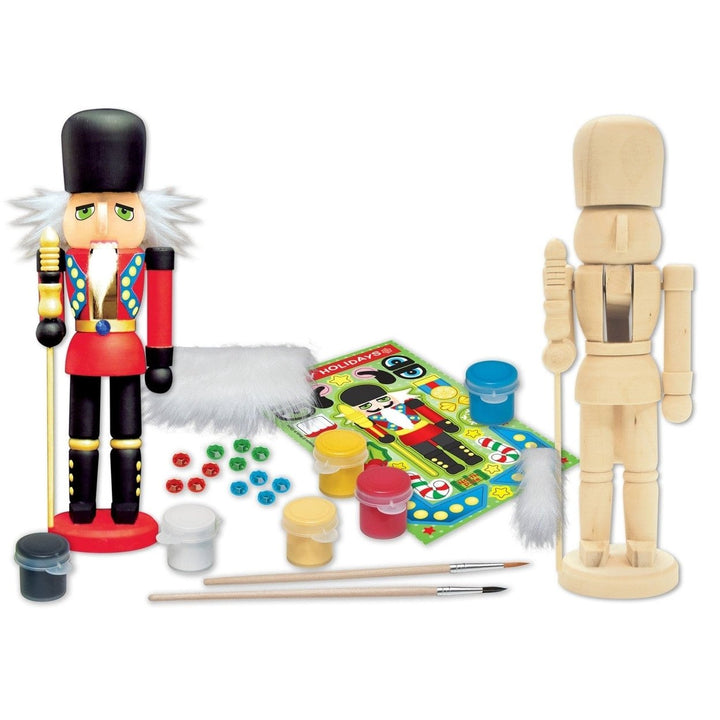 Holiday Craft Kit - Nutcracker Guard Wood Craft and Paint Kit Image 2