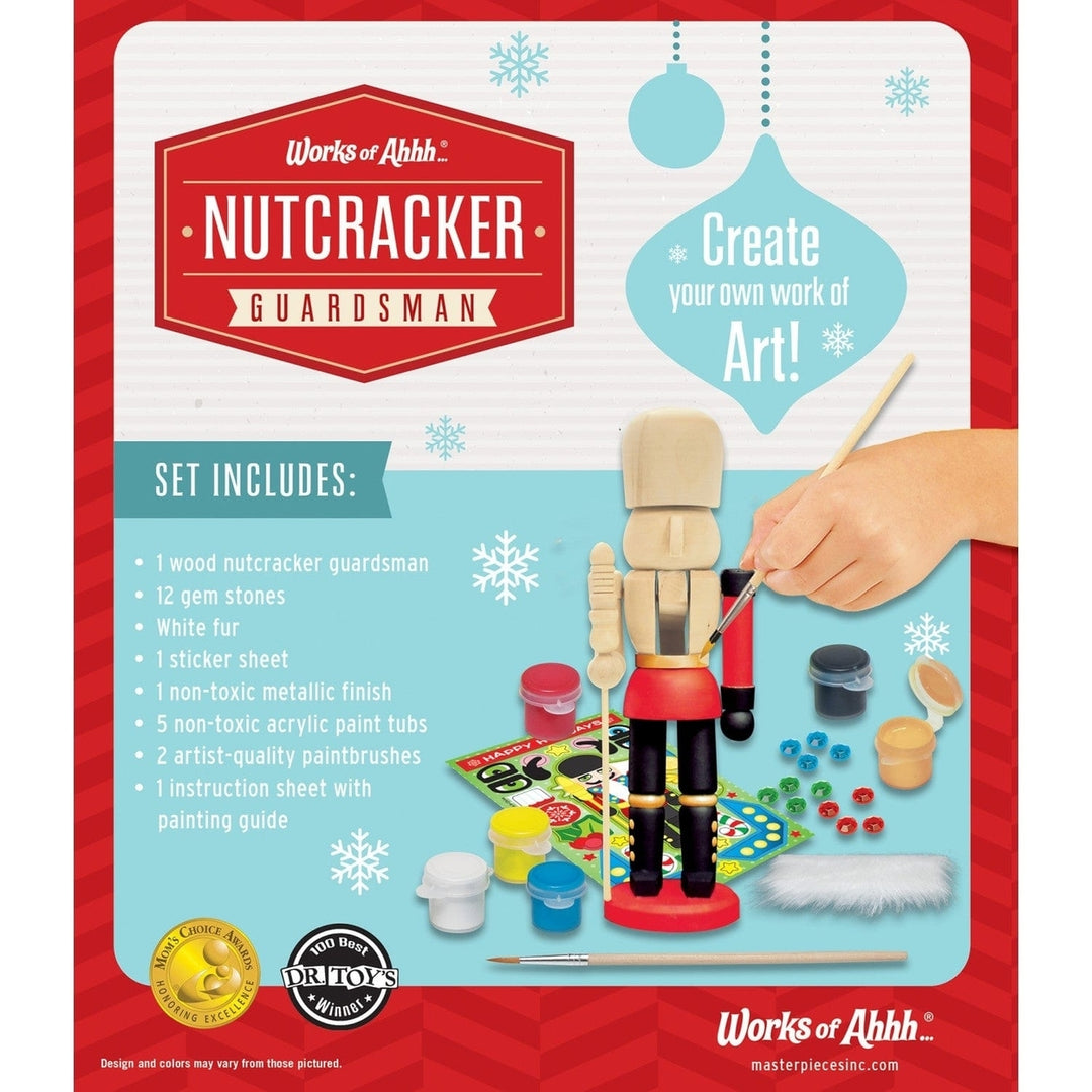 Holiday Craft Kit - Nutcracker Guard Wood Craft and Paint Kit Image 3