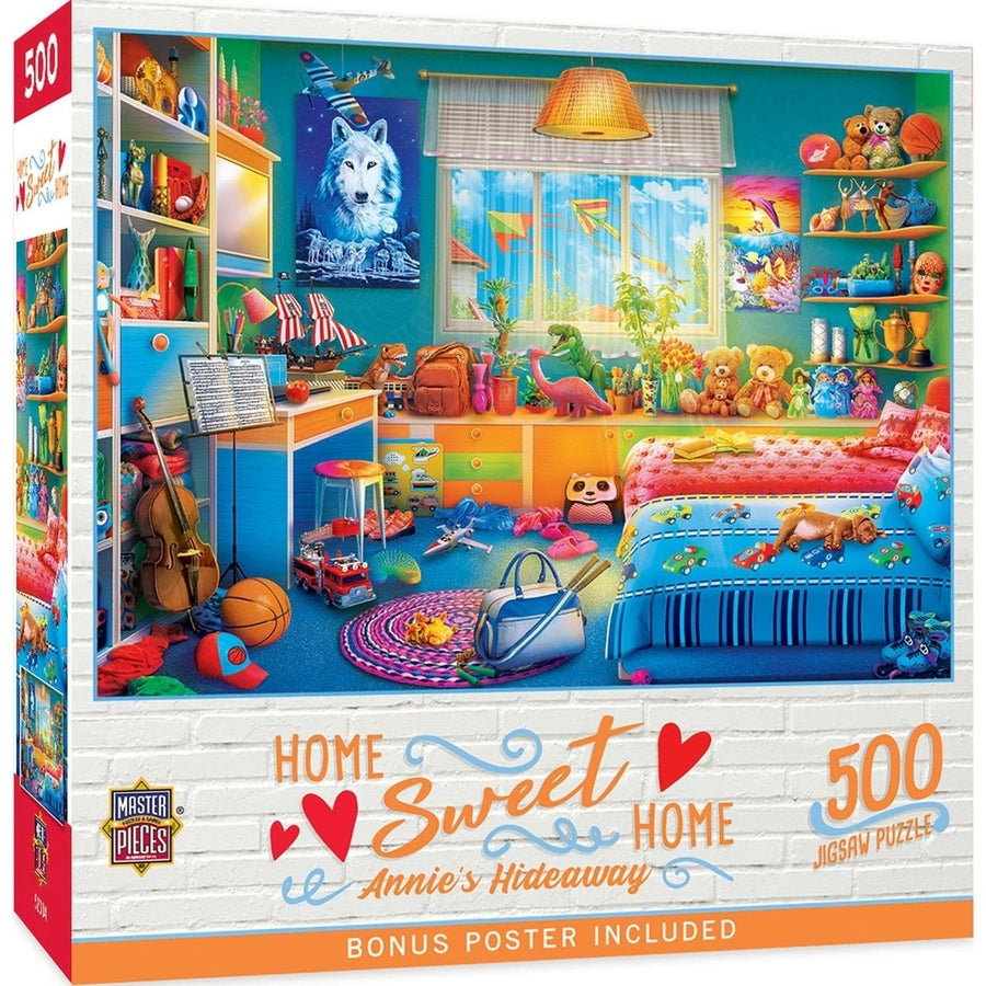 MasterPieces Home Sweet Home Annies Hideaway 500PC Jigsaw Puzzle 21x15 Recycled Image 1