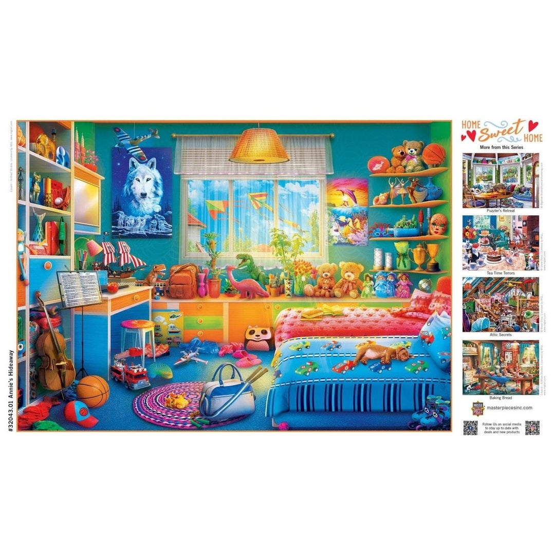 MasterPieces Home Sweet Home Annies Hideaway 500PC Jigsaw Puzzle 21x15 Recycled Image 4