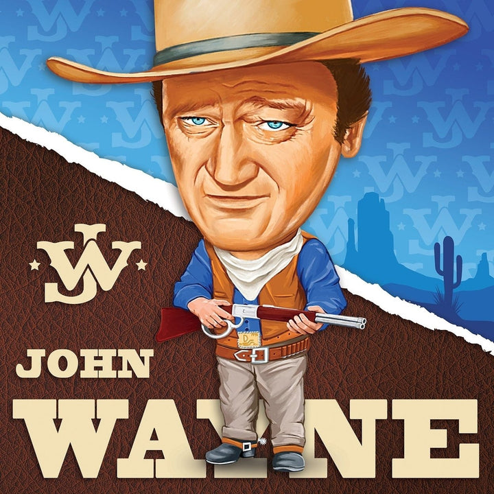 John Wayne 300 Piece Jigsaw Puzzle Wild West Caricature Design Collectible Image 2