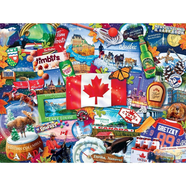 MasterPieces Canada 550 Piece Jigsaw Puzzle Fun for Ages 14 and Up Image 2