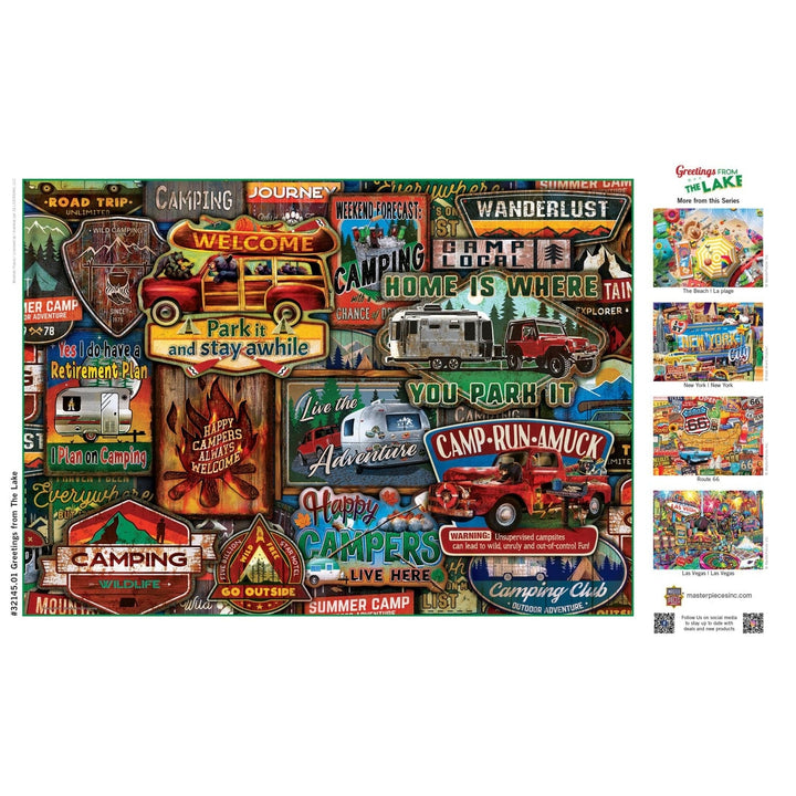 MasterPieces 550 Piece Jigsaw Puzzle Greetings From The Lake Eco-Friendly 24x18 Image 4