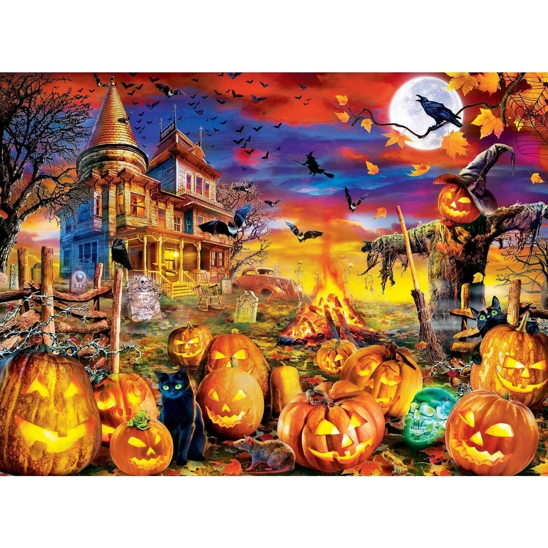 Halloween Glow in the Dark Jigsaw Puzzle 100 Pieces The Pumpkin King Image 2