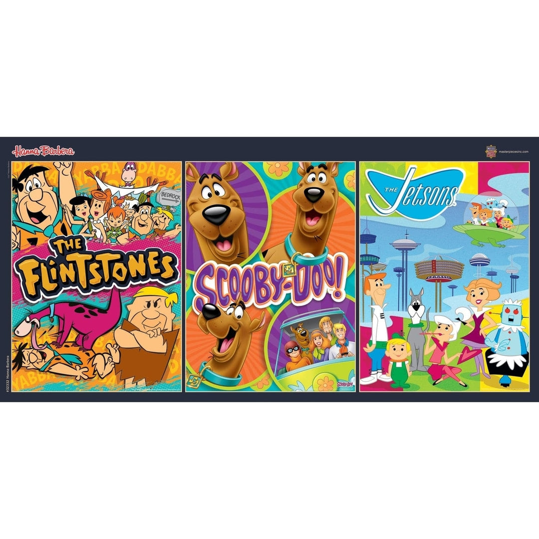 Hanna-Barbera 500 Piece Jigsaw Puzzles Scooby Doo Jetsons Flintstones 3 Pack Image 6