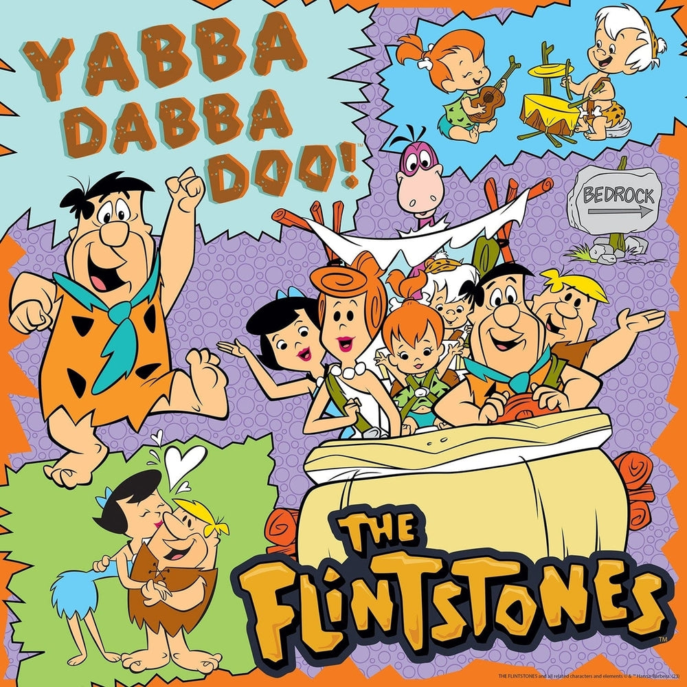 Hanna-Barbera The Flintstones 500 Piece Jigsaw Puzzle Bedrock Characters Image 2