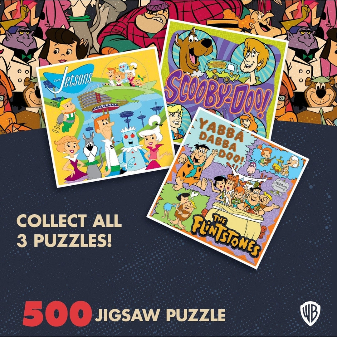 Hanna-Barbera The Flintstones 500 Piece Jigsaw Puzzle Bedrock Characters Image 3