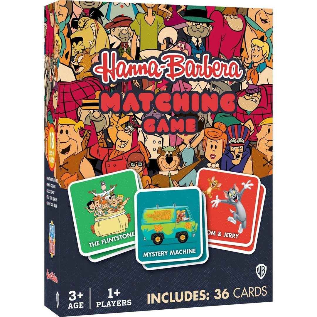 Hanna-Barbera Matching Game 36 Character Cards Scooby-Doo Jetsons Fun for All Image 1