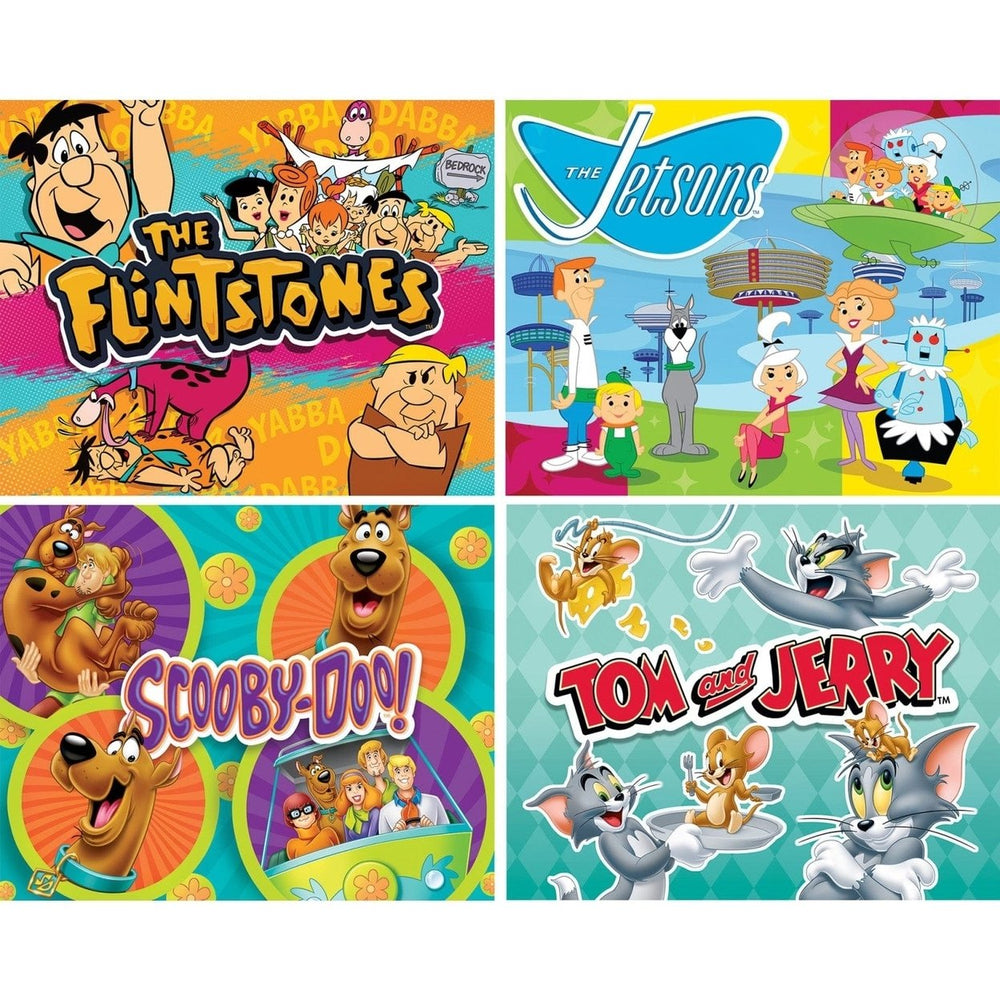 Hanna-Barbera 4 Pack Jigsaw Puzzles 100 Pieces Kids Scooby-Doo Jetsons Flintstones Image 2