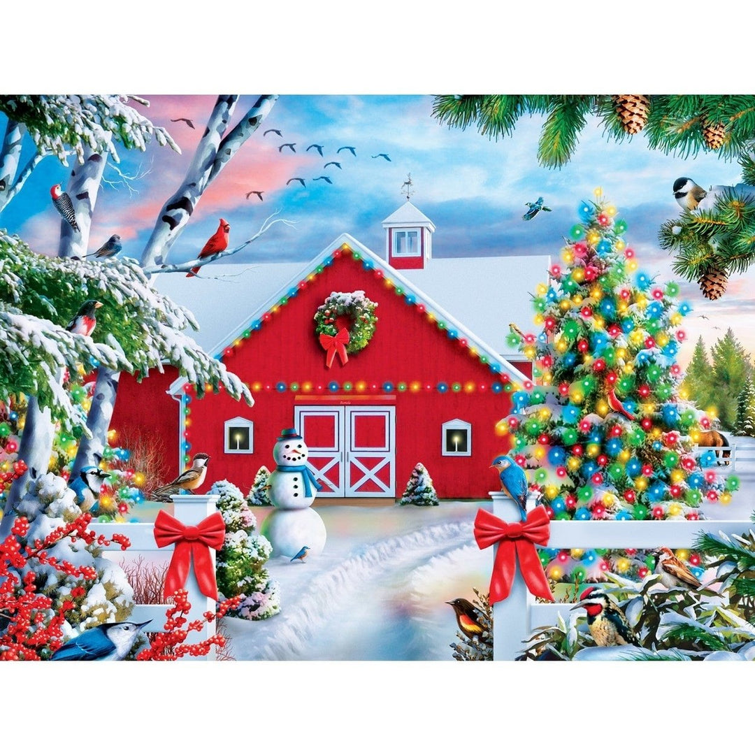 MasterPieces 300PC EZ Grip Jigsaw Puzzle Country Christmas Holiday 18x24 Inch Image 2