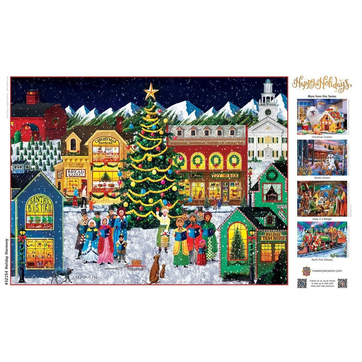 MasterPieces Holiday Harmony 300 Piece EZ Grip Jigsaw Puzzle 18x24 Christmas Design Image 4