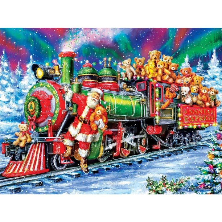 MasterPieces Happy Holidays North Pole Delivery 300 Piece EZ Grip Puzzle 18x24 Image 2