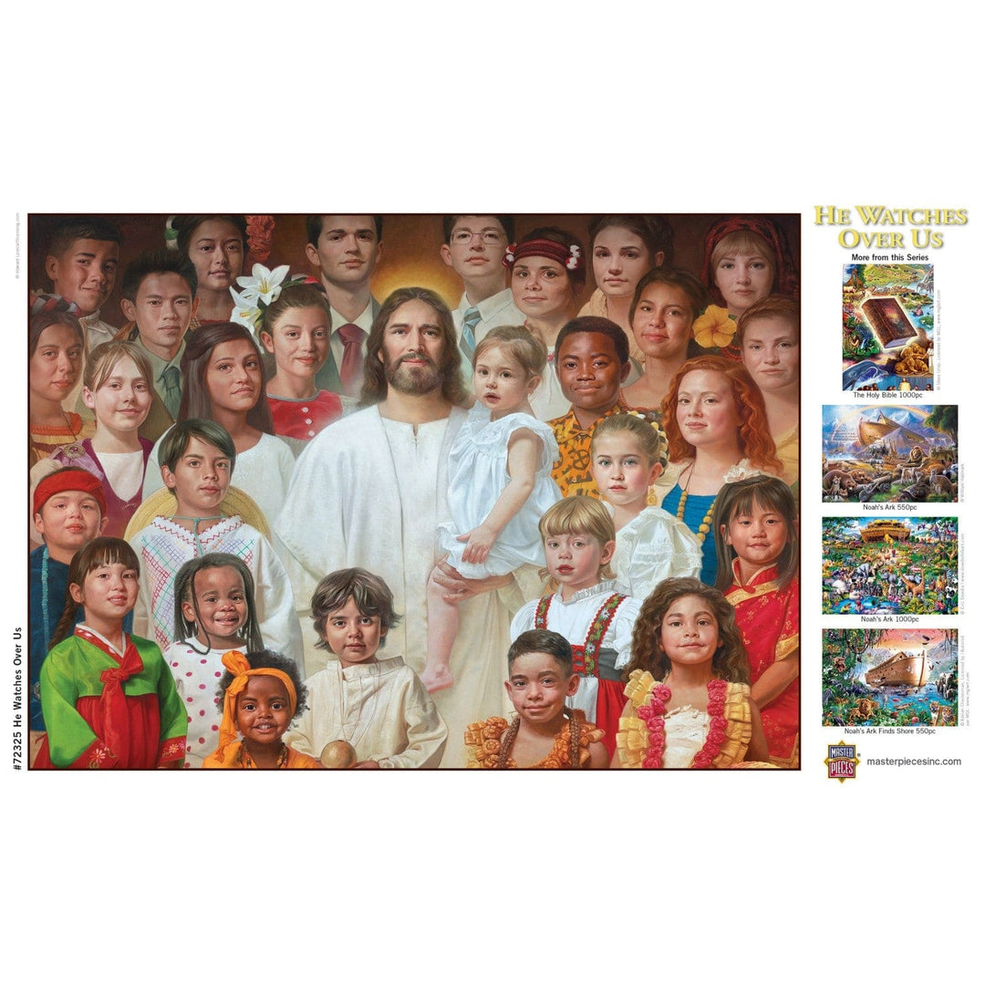 He Watches Over Us 1000 Piece Jigsaw Puzzle Jesus Christ Shepherd Faith Image 4