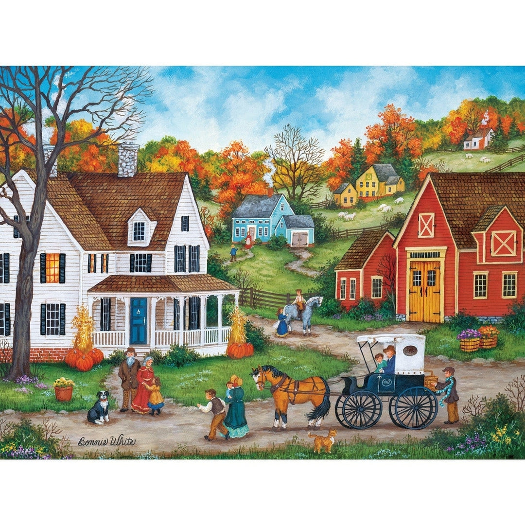 Heartland Dinner at Grandmas 550 Piece Jigsaw Puzzle 24x18 Eco-Friendly Chipboard Image 2