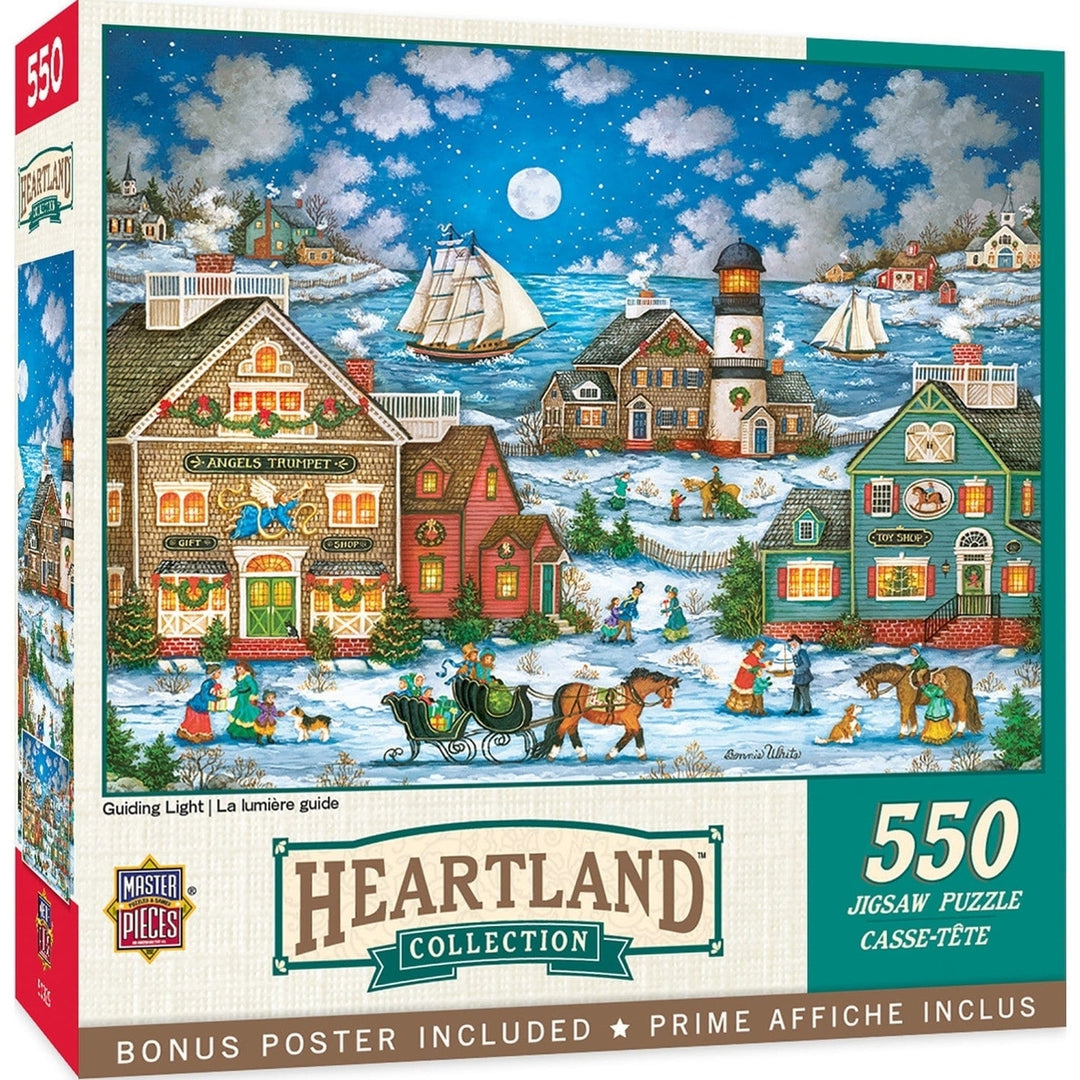 Heartland 550 Piece Jigsaw Puzzle by Bonnie White 24 x 18 Inch Recycled Material Image 1