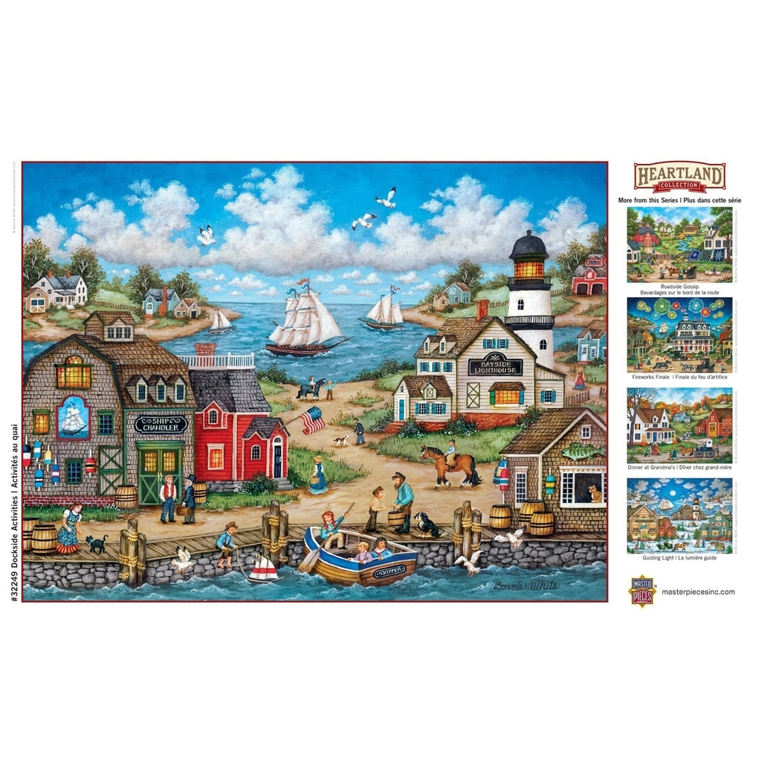 Heartland Dockside Activities 550 Piece Jigsaw Puzzle 24x18 Eco-Friendly Design Image 4