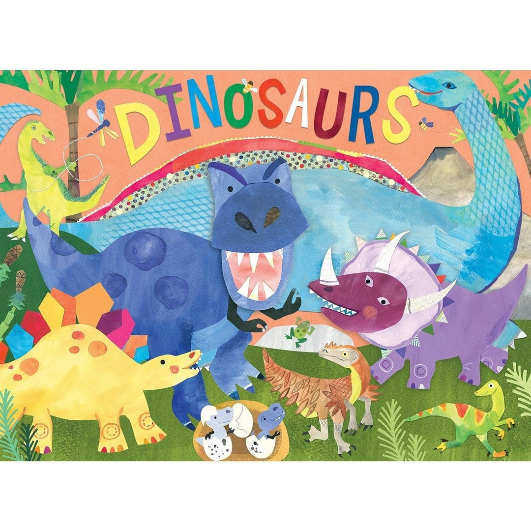 Hello World Dinosaurs 24 Piece Jigsaw Puzzle T-Rex Kids Ages 3+ 19x14 Inches Image 2