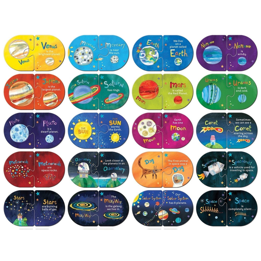 Hello World Solar System Matching Jigsaw Puzzles Educational Fun for Kids 3+ Image 2