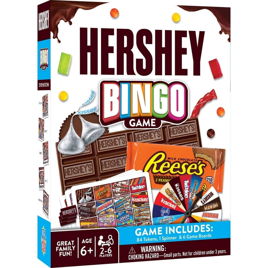 Hersheys Bingo Game Family Game for 2-6 Players Sweet Treats Fun Ages 3 Up Image 1