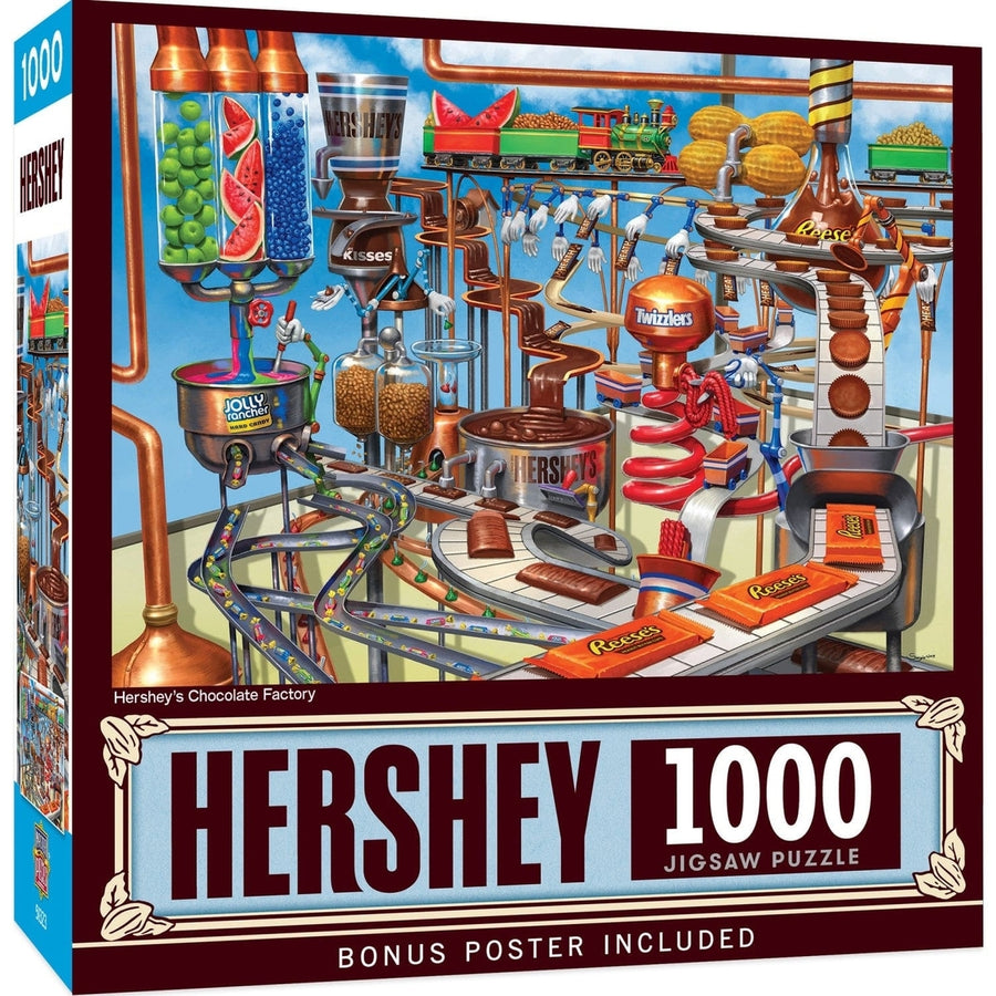 Hersheys 1000 Piece Jigsaw Puzzle 19.25x26.75 Eco-Friendly Chocolate Fun Image 1