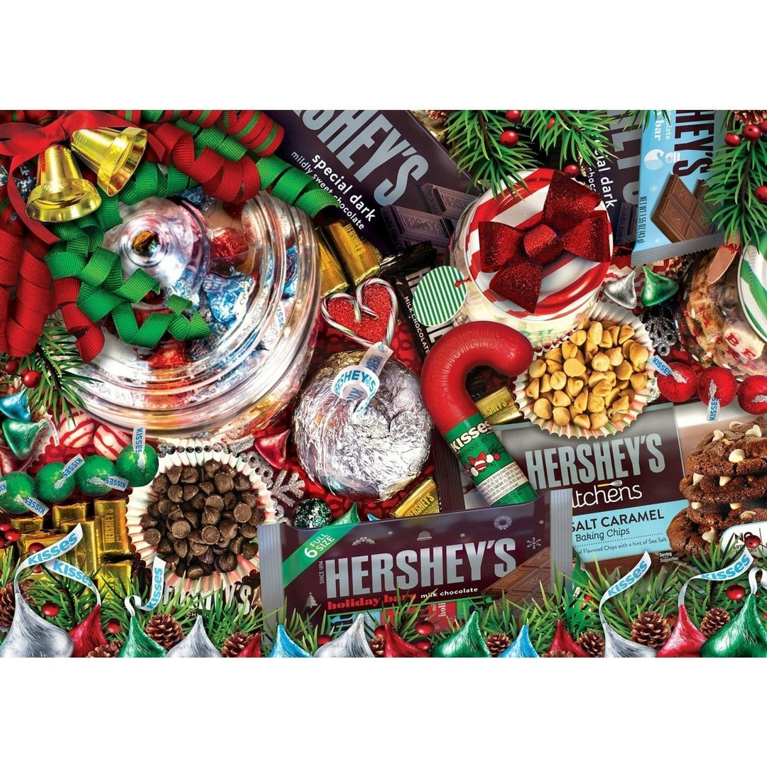 Hersheys Christmas 500 Piece Jigsaw Puzzle Holiday Treats Family Fun Festive Image 2