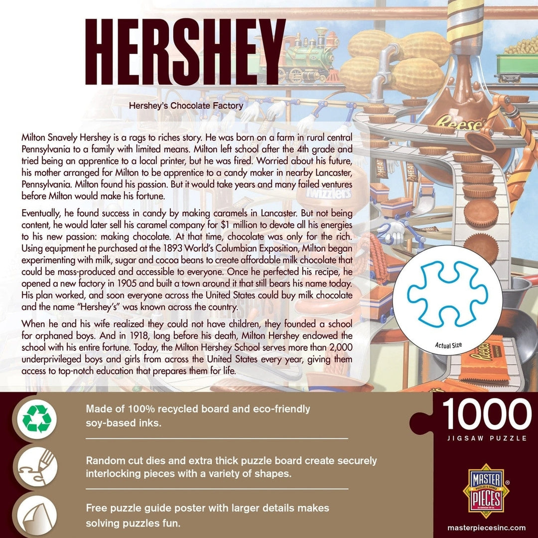 Hersheys 1000 Piece Jigsaw Puzzle 19.25x26.75 Eco-Friendly Chocolate Fun Image 3