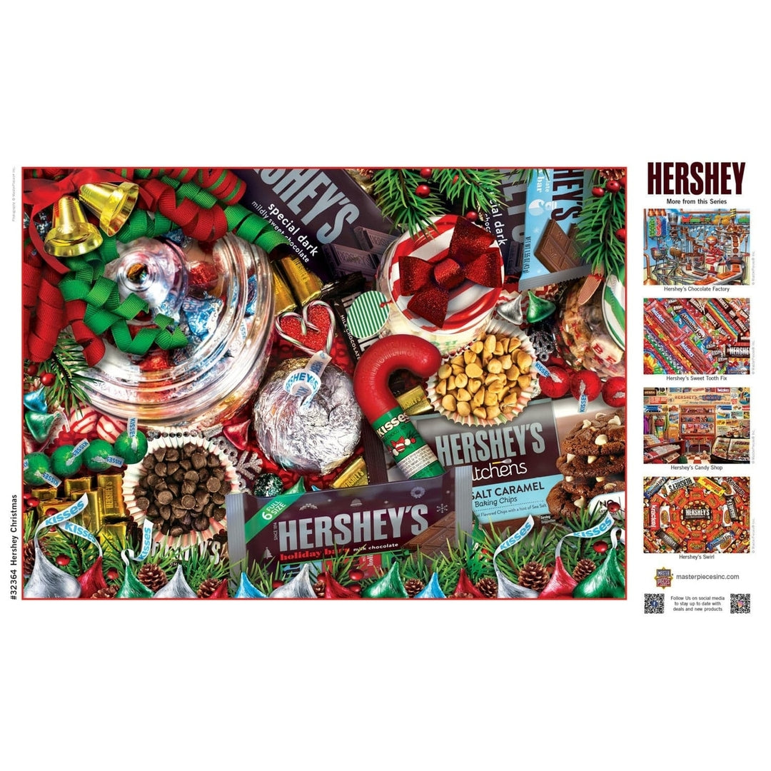 Hersheys Christmas 500 Piece Jigsaw Puzzle Holiday Treats Family Fun Festive Image 4