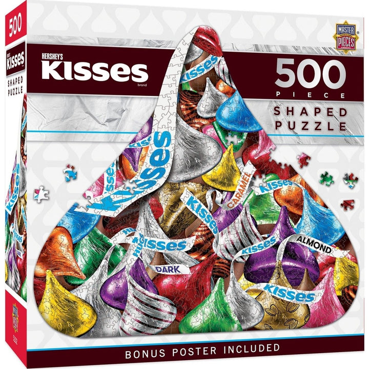 Hersheys Kisses 500 Piece Shaped Jigsaw Puzzle 23" x 21" Recycled Material Image 1