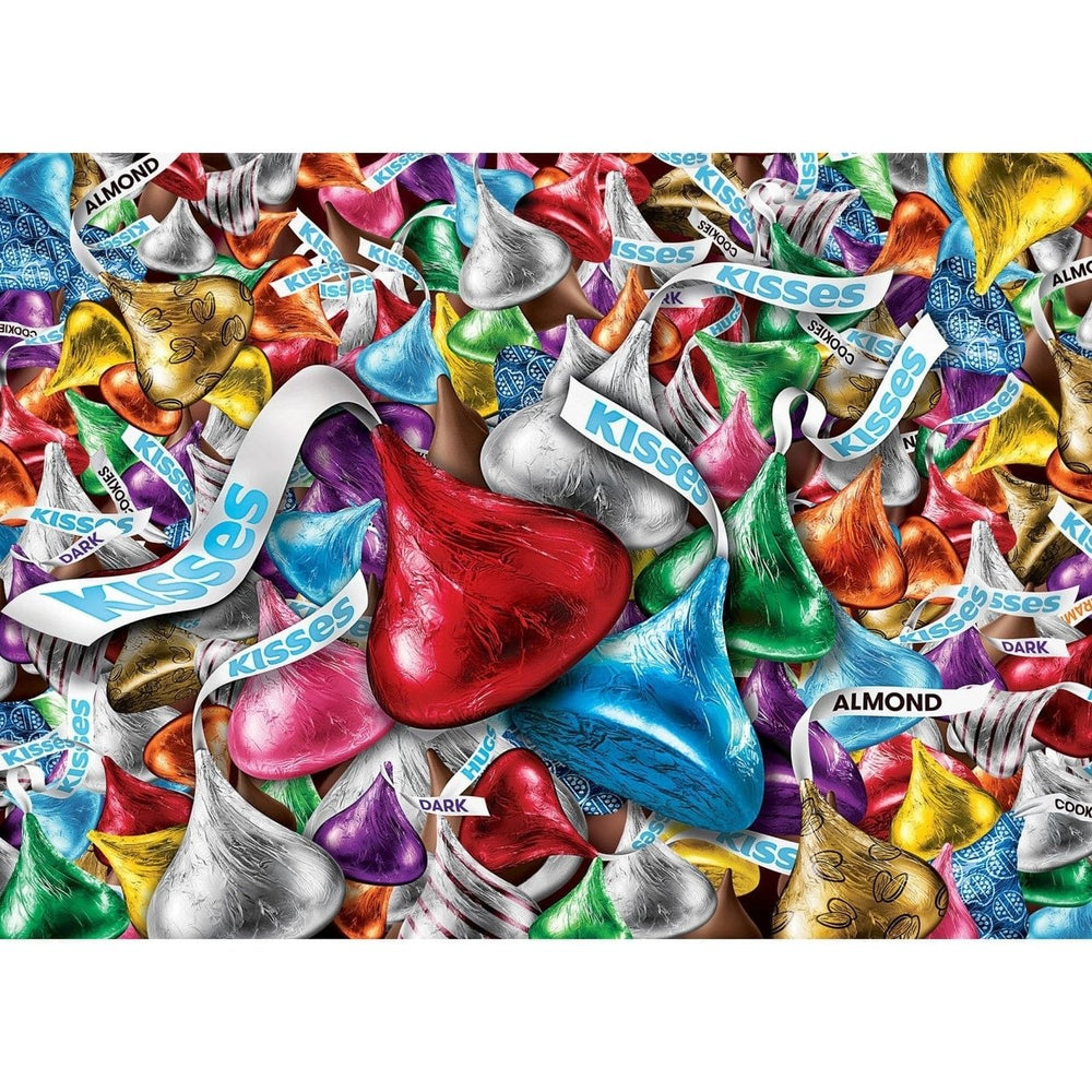 Hersheys Kisses 1000 Piece Jigsaw Puzzle Colorful Chocolate Treat Design Image 2