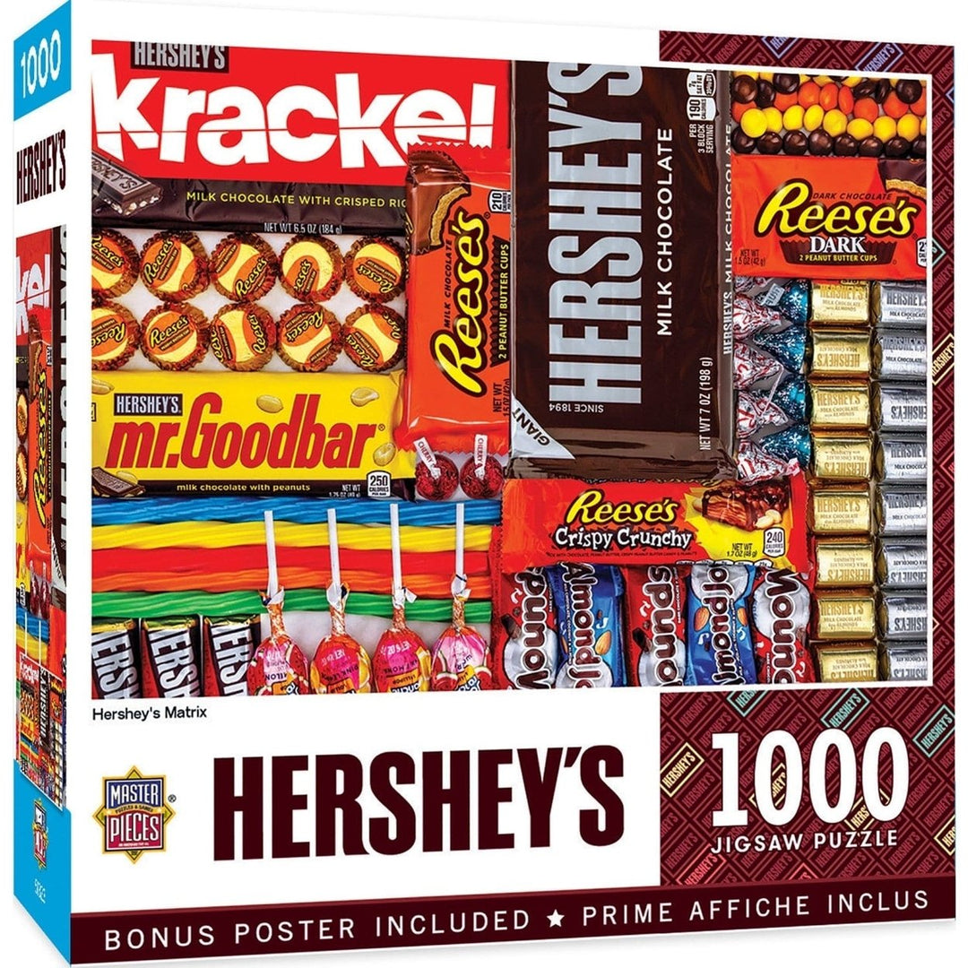 Hersheys Matrix 1000 Piece Jigsaw Puzzle Chocolate Lovers Gift Recycled Material Image 1