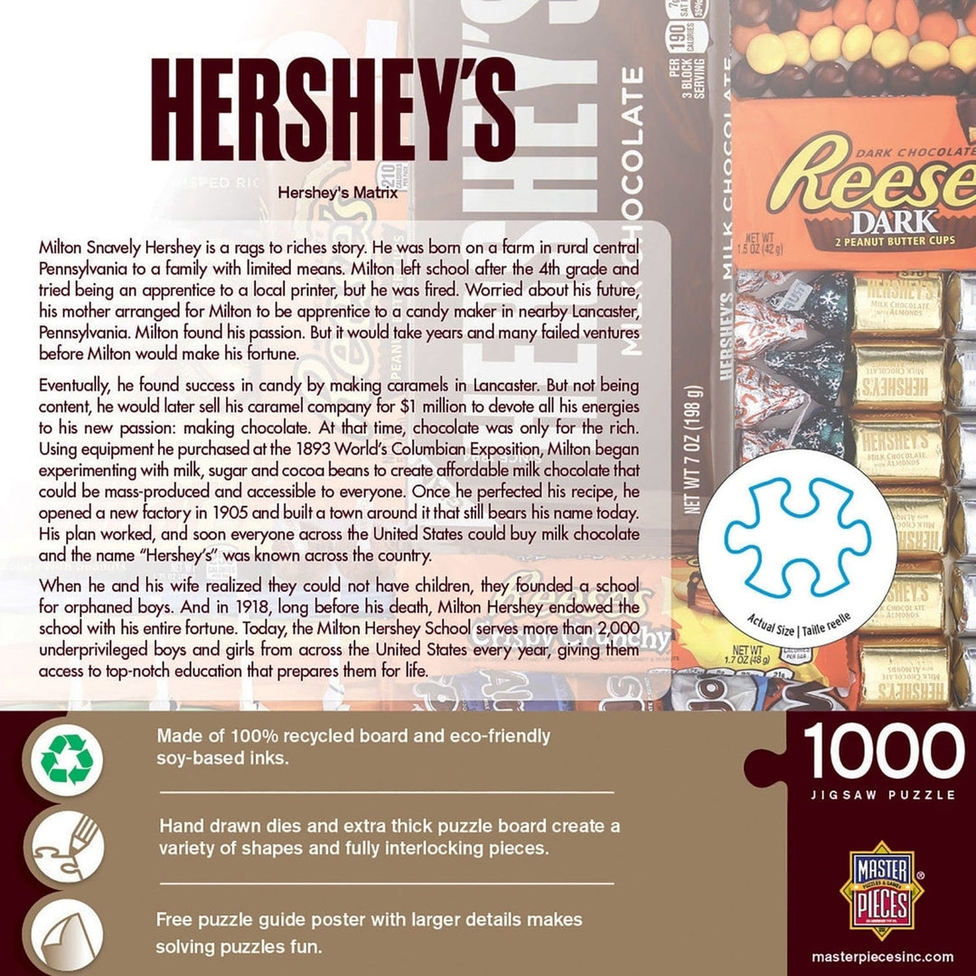 Hersheys Matrix 1000 Piece Jigsaw Puzzle Chocolate Lovers Gift Recycled Material Image 3