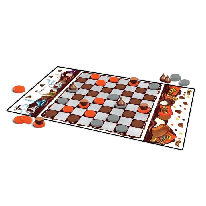 Hersheys Kisses Reeses Peanut Butter Cup Checkers Game 2 Players 13x21.375 Image 4