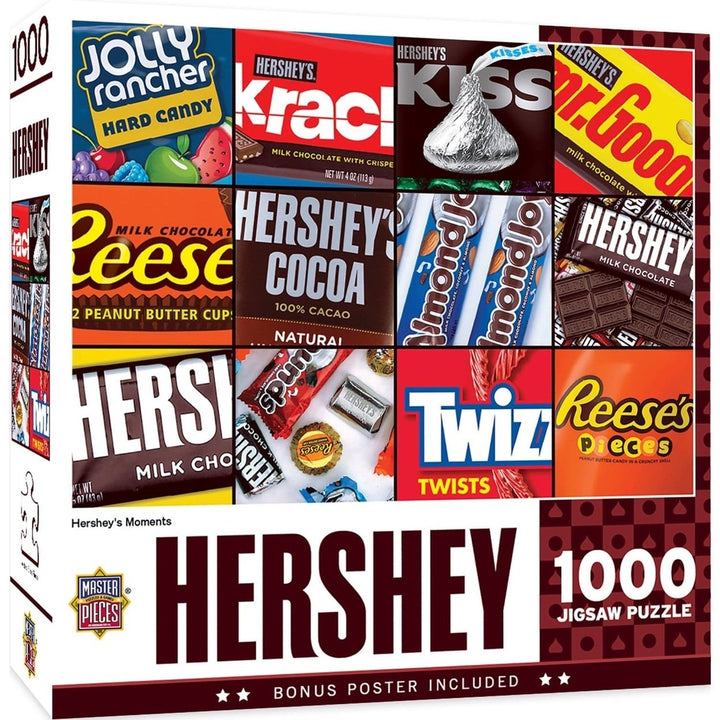 Hersheys Moments 1000 Piece Jigsaw Puzzle Chocolate Lover Gift Eco-Friendly Image 1