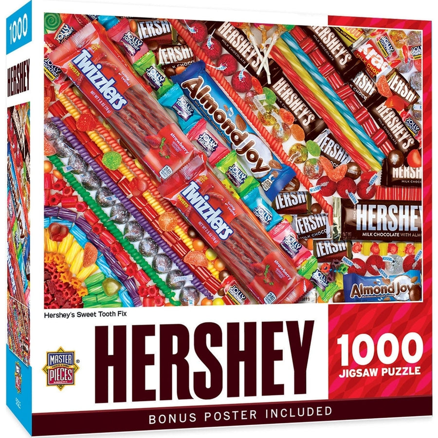 Hersheys 1000 Piece Jigsaw Puzzle Sweet Tooth Fix Recycled Material 19.25"x26.75" Image 1