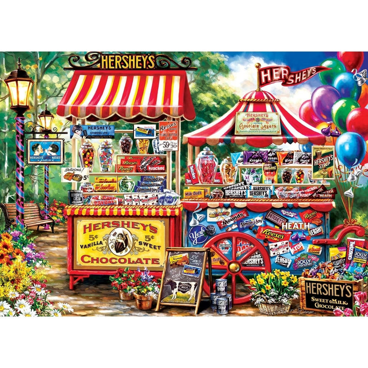 Hersheys 1000 Piece Jigsaw Puzzle MasterPieces Chocolate Lovers Recycled Material Image 2