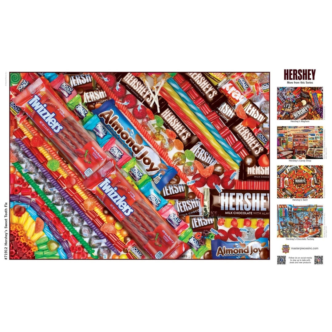 Hersheys 1000 Piece Jigsaw Puzzle Sweet Tooth Fix Recycled Material 19.25"x26.75" Image 4