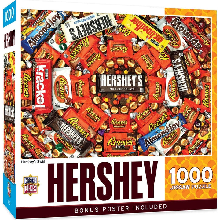 Hersheys Swirl 1000 Piece Jigsaw Puzzle Eco-Friendly Chocolate Images Image 1