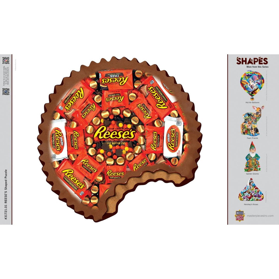 Hersheys Reeses 500 Piece Shaped Jigsaw Puzzle 23x21 Inch Eco-Friendly Chipboard Image 4