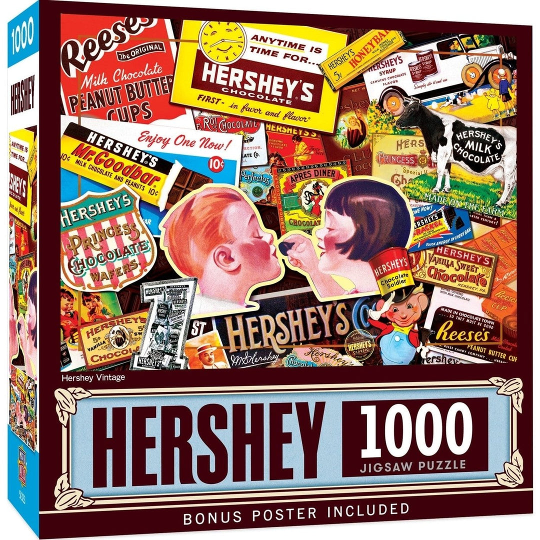 Hersheys 1000 Piece Jigsaw Puzzle Vintage Chocolate Lovers Fun Family Game Image 1