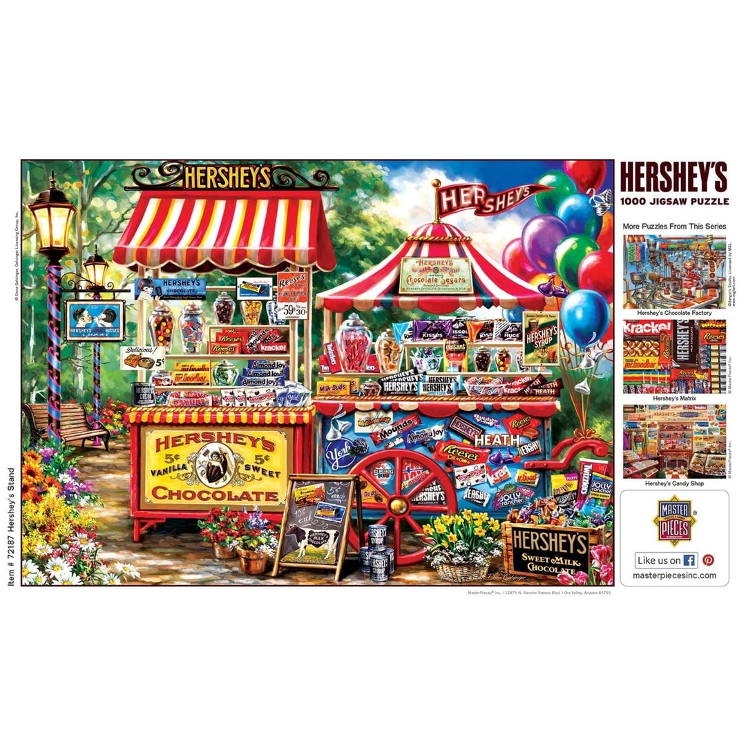 Hersheys 1000 Piece Jigsaw Puzzle MasterPieces Chocolate Lovers Recycled Material Image 4